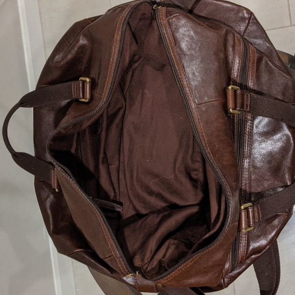 Fossil Leather Duffle Bag - Picture 5 of 6
